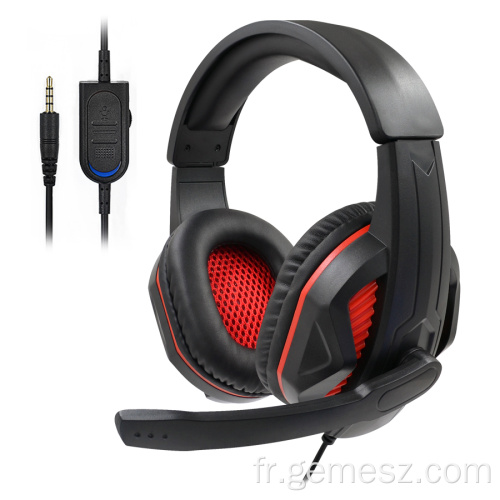 Casque de jeu avec microphone pour PS4 PS5